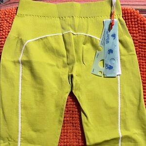 Off-White Lime Green Leggings